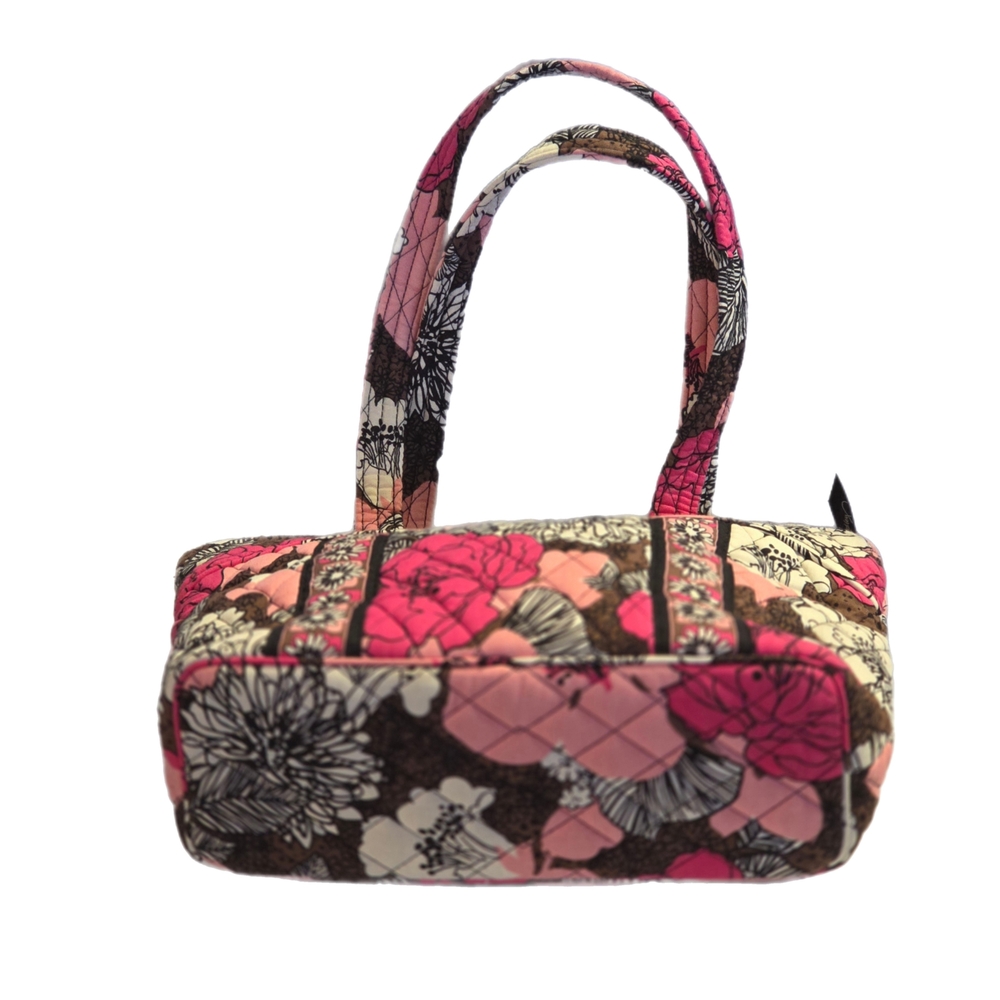 Vera Bradley Mocha Rouge Floral Tote - Pink, Black, and Cream - Picture 4 of 9